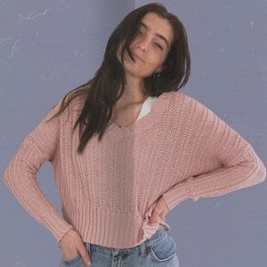NWT Aeropostale Mauve Relaxed Sweater